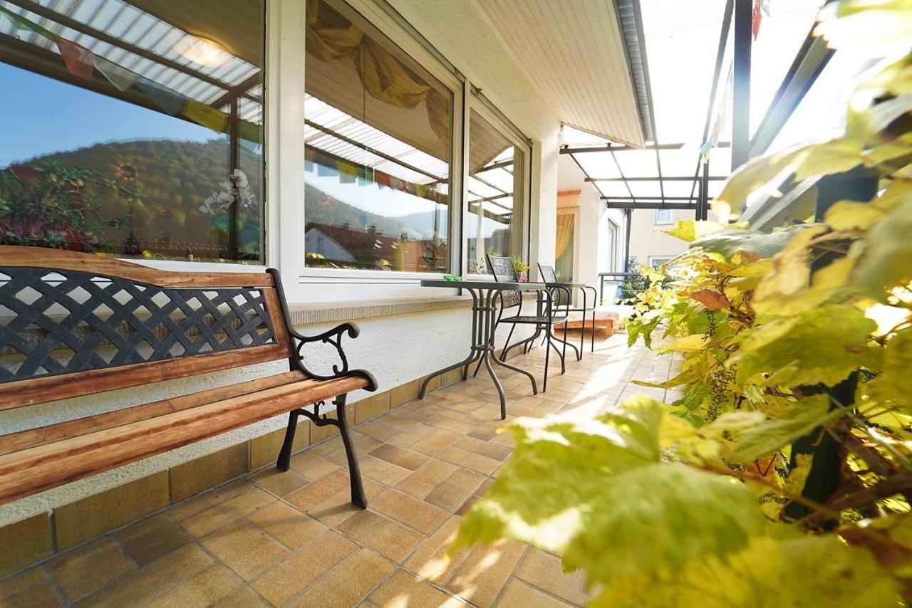 Ferienwohnung Im Haus Lotus Mit Grossem Balkon Und Garten Bad Urach Ngoại thất bức ảnh